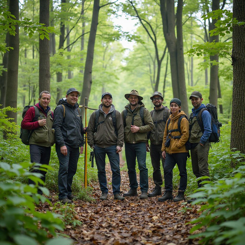 Echipa Axoideanqpoplared în mijlocul naturii